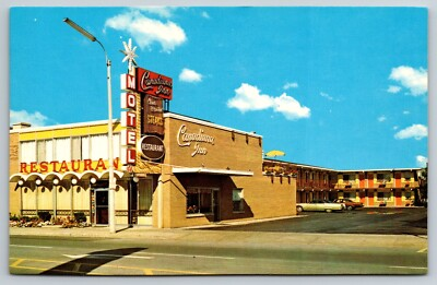 #ad #ad Canadiana Inn Motel amp; Restaurant Niagara Falls Canada Old Vintage Cars Postcard $3.96