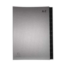 Exacompta 57227E Pultordner Ordonator A-Z A4 24 Fächer SILBER, Stückzahl wählbar