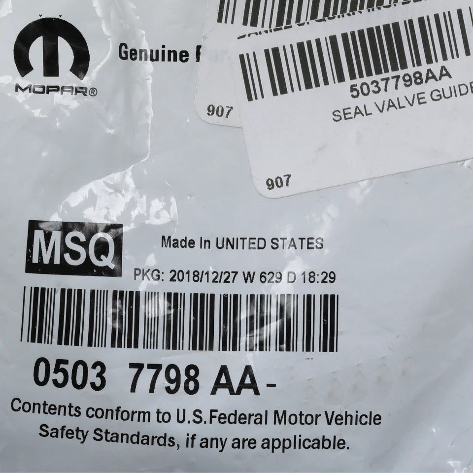 CARGADOR GRAND CHEROKEE CHALLENGE 300 SRT SELLO DE VÁLVULA OEM MOPAR 5037798AA5037798A Foto 4 de 4