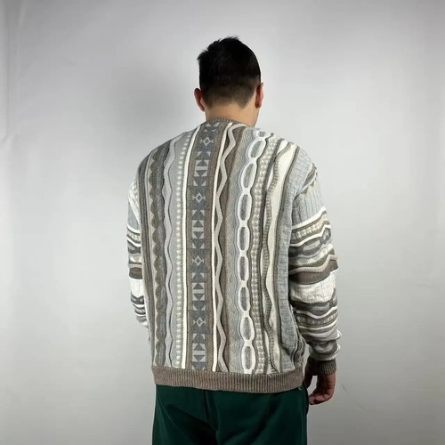 Asos sweater knit coogi style colored cable size Small - Picture 2 of 5