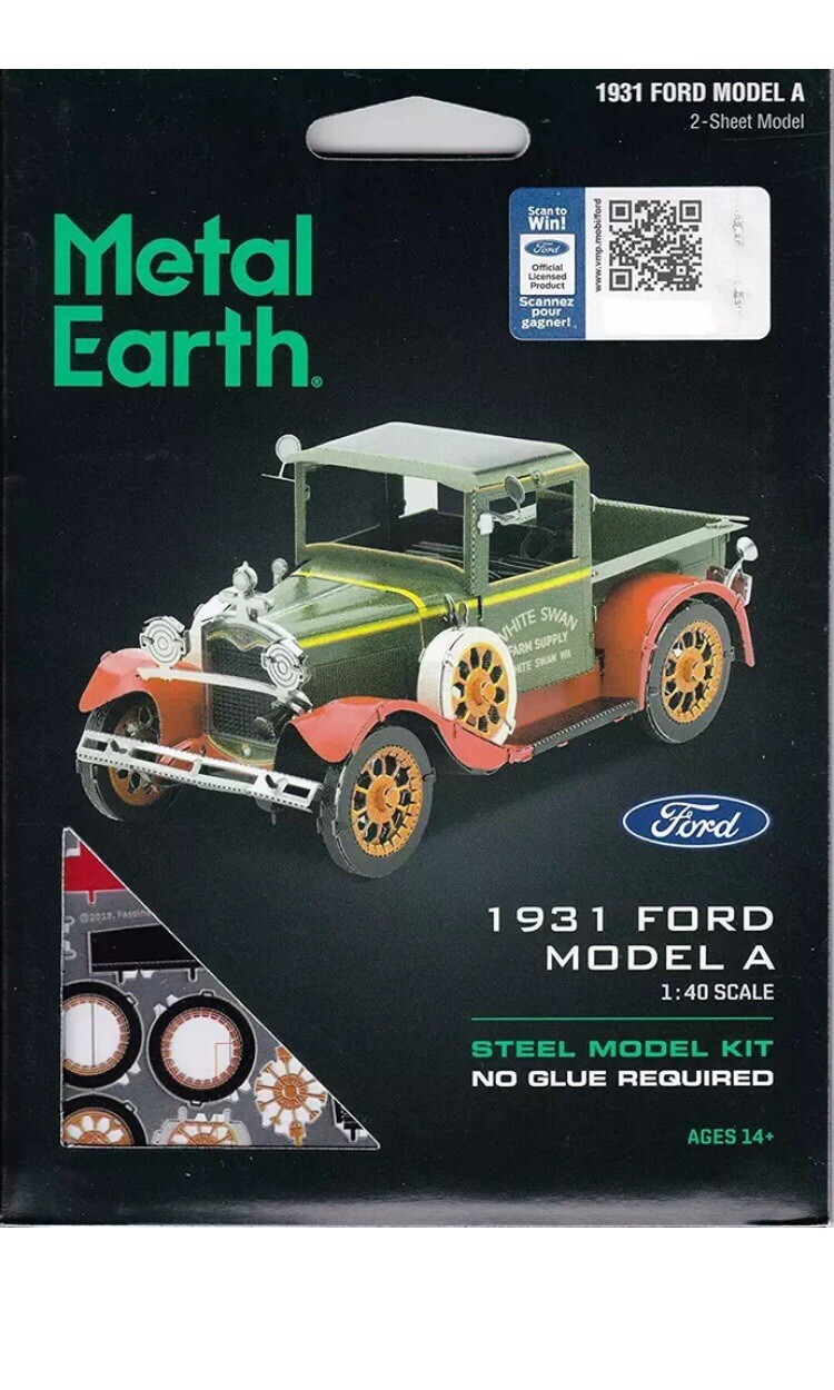 Fascinations Metal Earth 1931 FORD MODEL A Automobile 3D Steel Model Kit MMS197