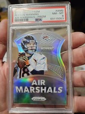 PEYTON MANNING 2015 PRIZM AIR MARSHALS DI-CUT PRIZM REFRACTOR PSA 8 ~ BRONCOS🔥