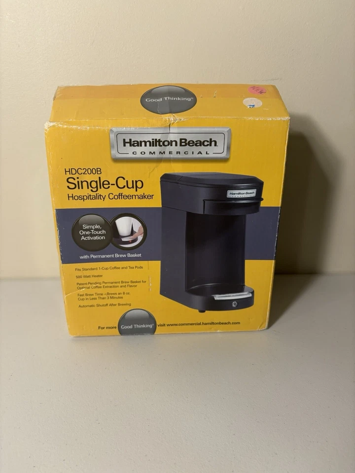 Hamilton Beach Commercial HDC200B Black 1 Cup Pod Coffeemaker - Image 4 of 4