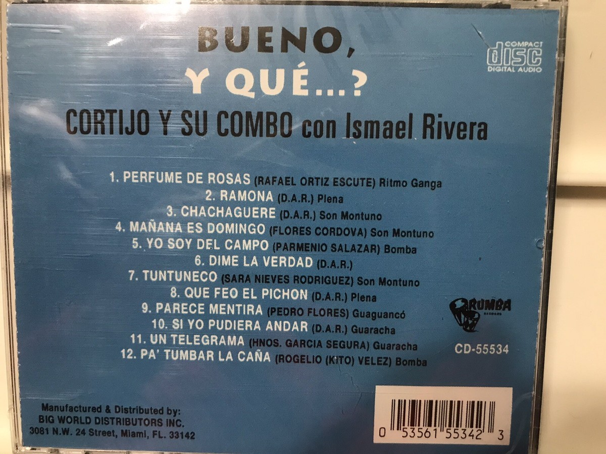 ワールドミュージック CD Cortijo Y Su Combo Con Ismael Rivera Bueno, Y Que...? PCD2231 P-Vine Records /00110 ワールドミュージック CD Cortijo Y Su Combo Con Ismael Rivera
