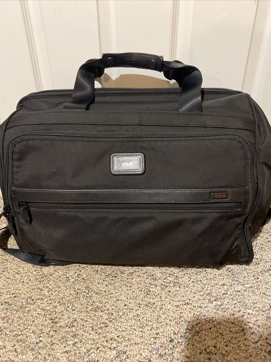 TUMI ALPHA 2 SOFT FRAMED CARRY ON BLACK DUFFEL SHOULDER BAG ...