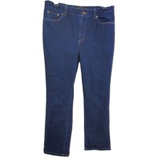 Lauren Jeans Co Ralph Lauren Womens Size 10P Classic Straight Dark Wash Jeans