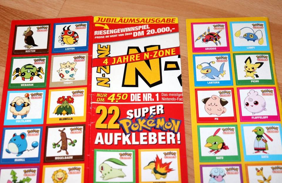 2001 Nintendo Super Pokemon Characters & Names Vintage Stickers / Aufkleber Set. - Bild 3 von 4