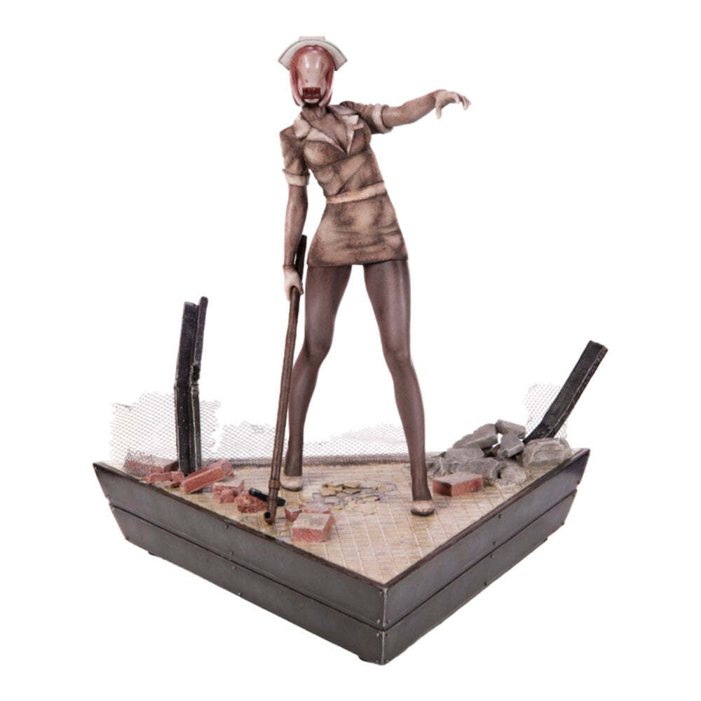 Statua ufficiale da collezione dell'infermiera con testa a bolla di Silent Hill
