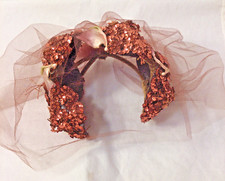 Vintage Clover Lane Hat Unique Sequin with Net