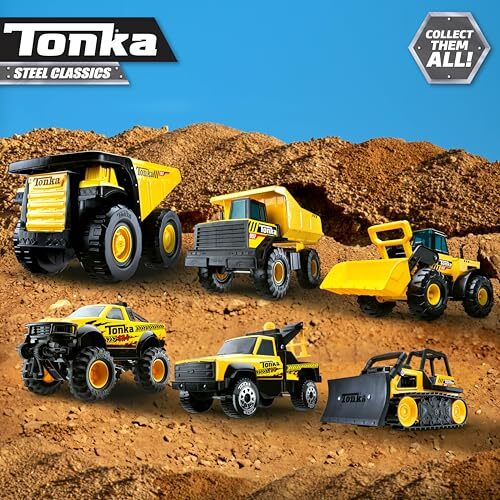 Tonka Steel Classics Mighty Dump Truck Giocattolo Durevole per Gioco Fantasioso - Foto 9 di 9