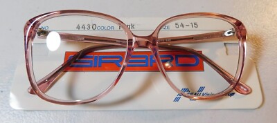 Vintage GIRARD 4430 Pink 54/15 Eyeglass Frames New Old Stock  display picture 1
