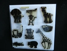 CTMH In The Wild D1011 Acrylix Clear Stamp Set, New, Scrapbook, Cards