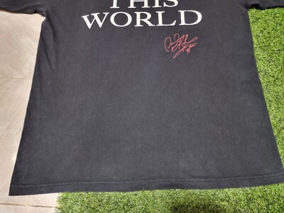 rare Vintage Dennis Rodman NOT OF THIS WORLD Rap Tee Hip hop T