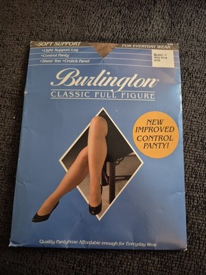 Burlington/Classic Full Figure/Soft Support/Pantyhose-Queen 3/Wild Rice/W38