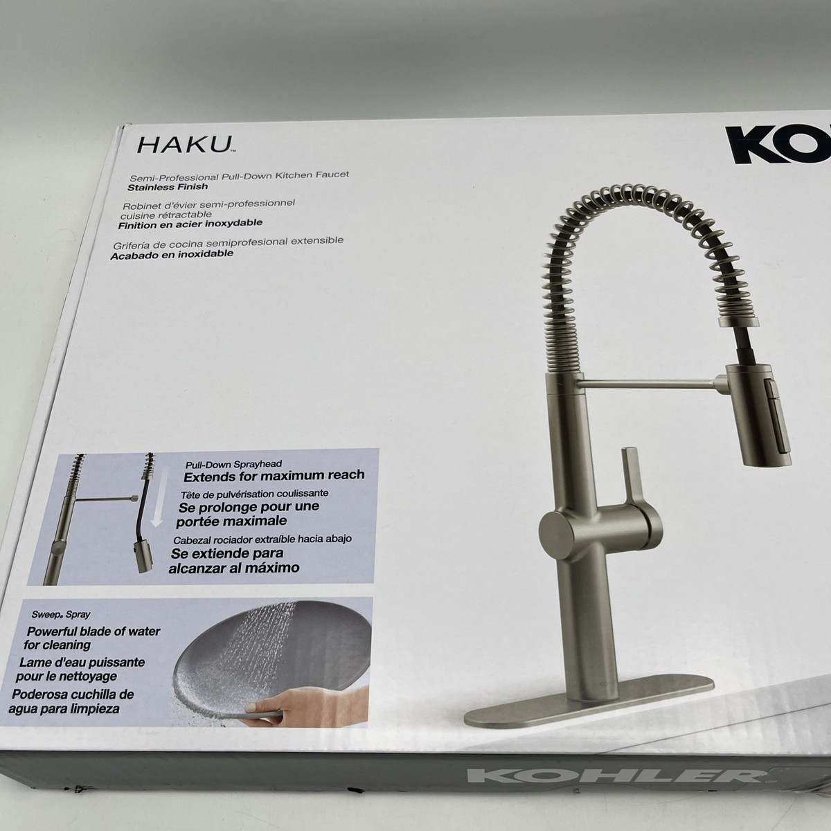 Kohler Haku R38475-LVS Semi-Professional Pull-down Kitchen Faucet