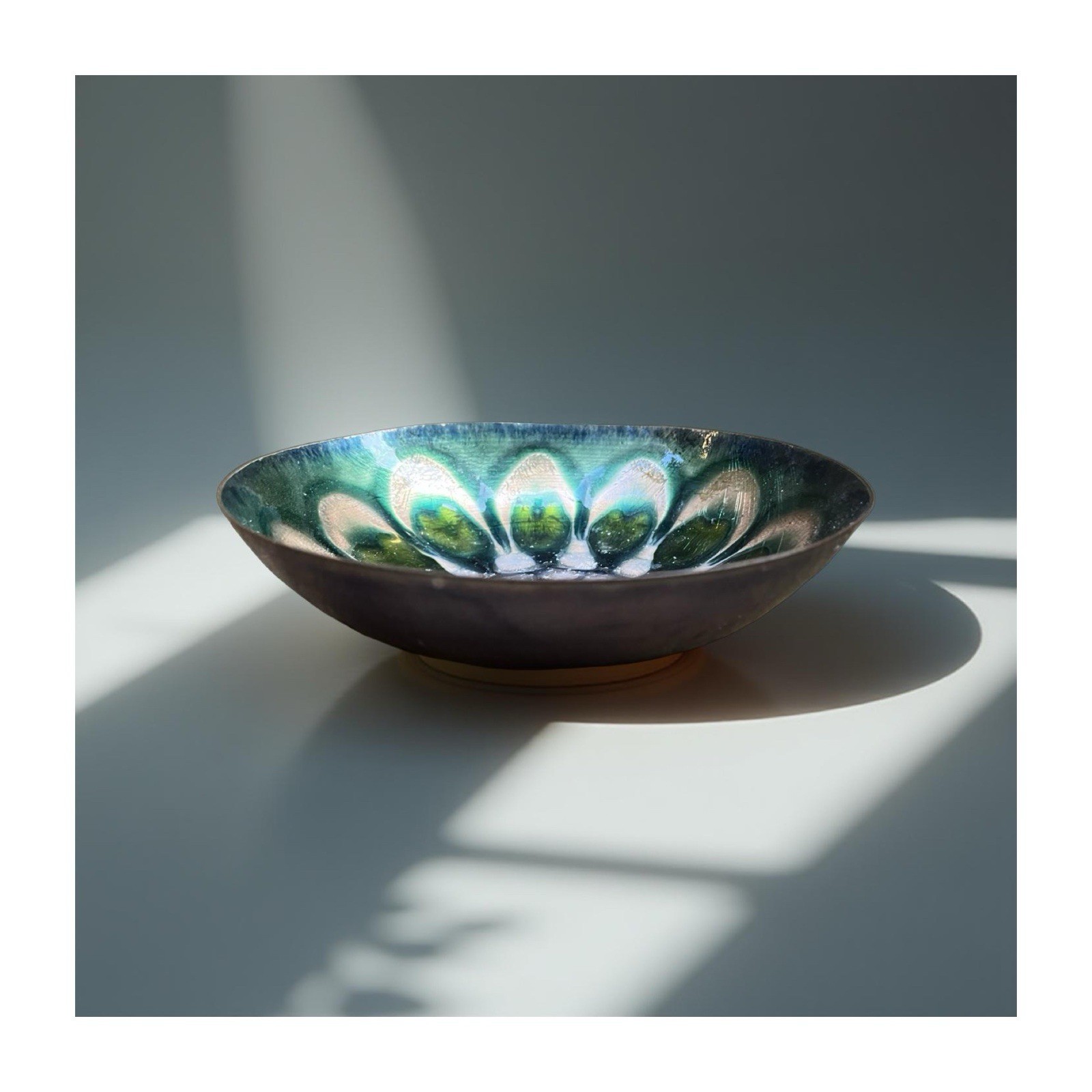 Cellini Centerpiece Enamel Midcentury