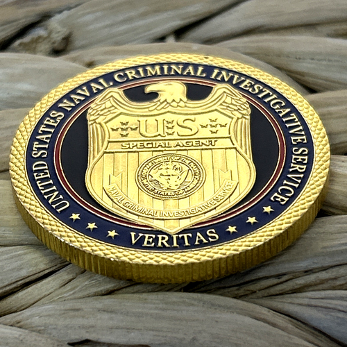 US NAVY NCIS Challenge Coin CRIMINAL INVESTIGATION SERVICE NCIS USN - Picture 6 of 10