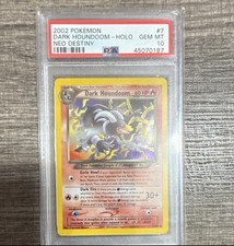 Pokémon Dark Houndoom Neo Destiny Holo Rare PSA 10 7/105 English 2002 on eBay