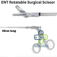 ENT Rotatable 45 CM Surgical Scissor Premium Quality