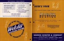 1953  Webster Baseboard Heating  Residential Heating  Manual  24" x 18"