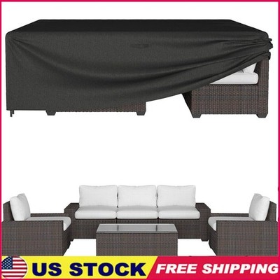 Waterproof Heavy Duty Outdoor Furniture Set Covers W/ Windproof Buckles New