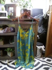 Women's Short Slip Lingerie Nighty Satin Gown Sz M Sleepwear