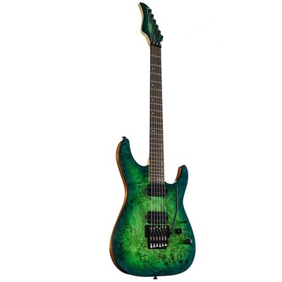 Schecter C-6 Pro FR Aqua Burst - E-Gitarre