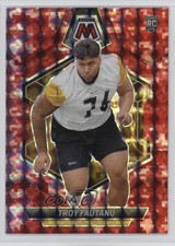 2024 Panini Mosaic Rookies Red Camo Mosaic Prizm Troy Fautanu #320 0i8b