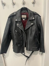 Women’s Wilson’s Open Road Black Leather Jacket Size L