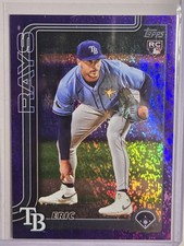 Eric Orze RC 2025 Topps Update Purple HoloFoil Parallel 146/250 Tampa Bay #US212