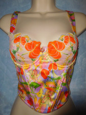 NWT Savage X Fenty Mutha Nature Satin Lace Bustier Lavender Multi Floral Size S