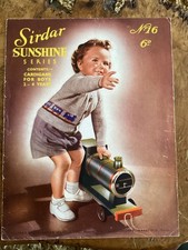 Baby Knitting Patterns 3 ply Cardigan With Train & Duck Motifs 23-25” Sirdar 16