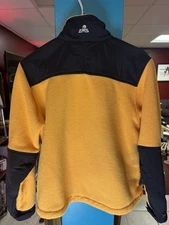 Eastern Mountain Sports Jacket Women’s Med Yellow Polartec Fleece Outdoor Hiking