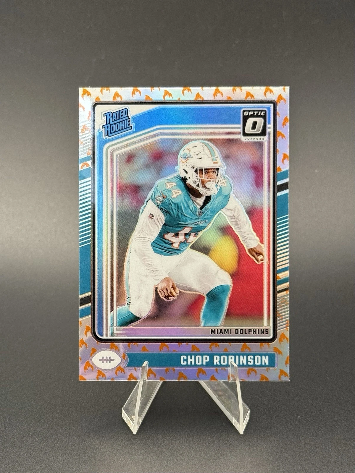 2024 Panini Donruss Optic - Rated Rookie Chop Robinson #219 Fire Emoji (RC)