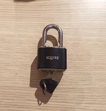 Squire No.35 Stronglock Padlock 38mm Open Shackle Hardened Black