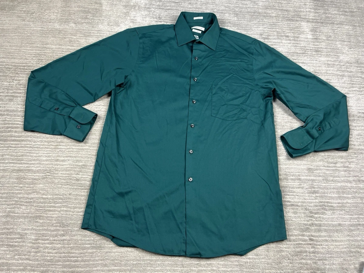 Van Heusen Button-Down Regular Fit Solid Dress Shirts for Men for sale |  eBay