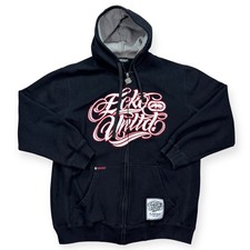Ecko Unltd Hoodie Men's Large Black Full Zip Sons of Arkam Fleece Y2K Streetwear