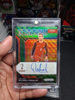 2022 Fifa World Cup Qatar International Ink green relic Ricardo Carvalho Auto 