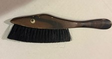 VTG MID CENTURY FISH Shaped WOODEN SHOE HORN  Lint Brush