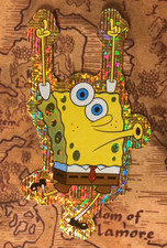 SpongeBob SquarePants Dice Holo Vintage Vending Sticker 12/14 2007