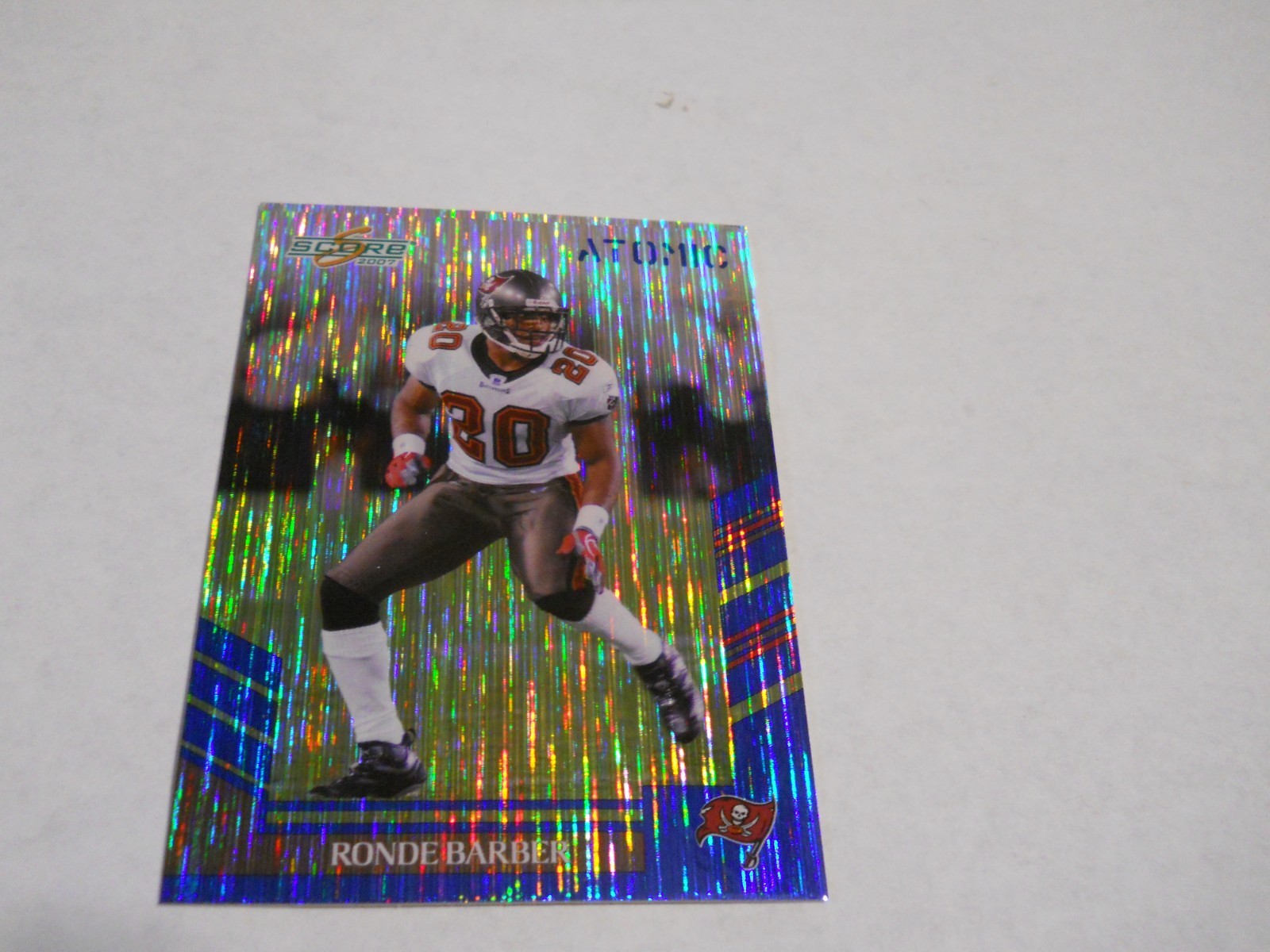 RONDE BARBER ATOMIC PARALLEL TAMPA BAY BUCCANEERS 2007 SCORE