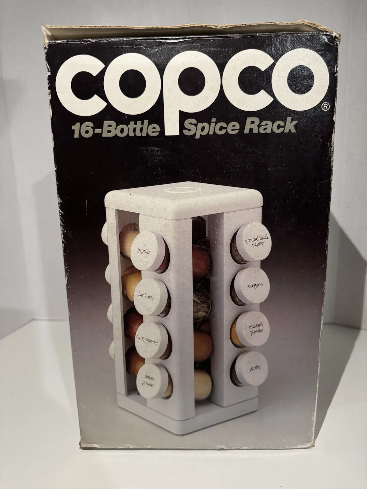 Vintage Copco 16-Bottle Spice Rack Carousel