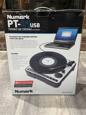NUMARK-PT-01 USB Portable USB Turntable Vinyl Archived W/Software Record MP3-NEW