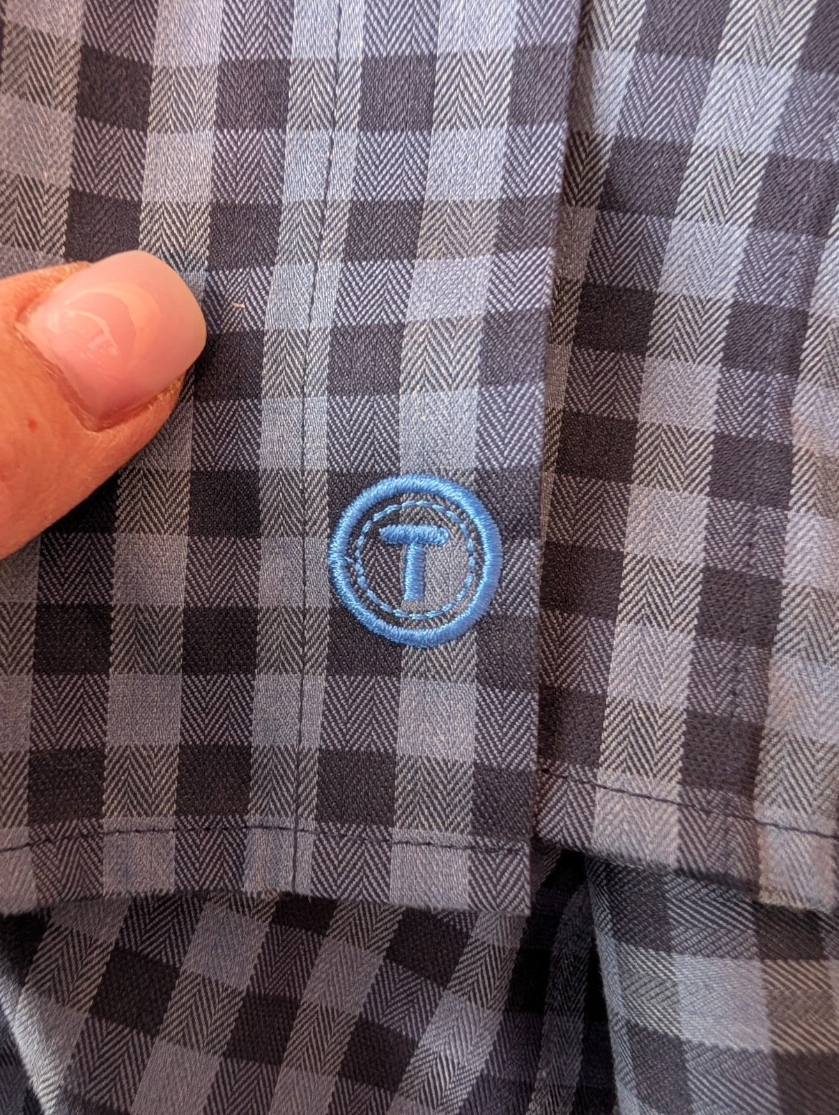 Twillory Untuckable Gingham Performance Button Do… - image 8