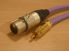 Oyaide PA-02 V2 RCA-XLR Female Cable 9.8 ft Gold Plated NEUTRIK NC3FXX