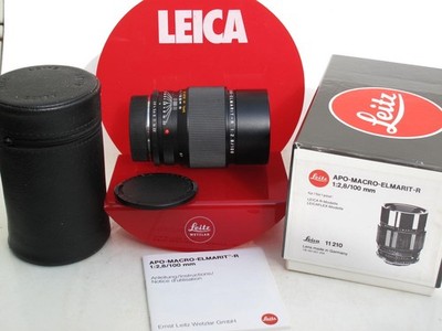 Leica 11210 APO-Macro Elmarit-R 100mm f:2.8 lens MINTY IN BOX,  US SELLER ''LQQK''