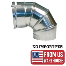 6" Forever Flex 316Ti-Alloy Stainless Steel Light Flex 45-Degree Fixed Elbow