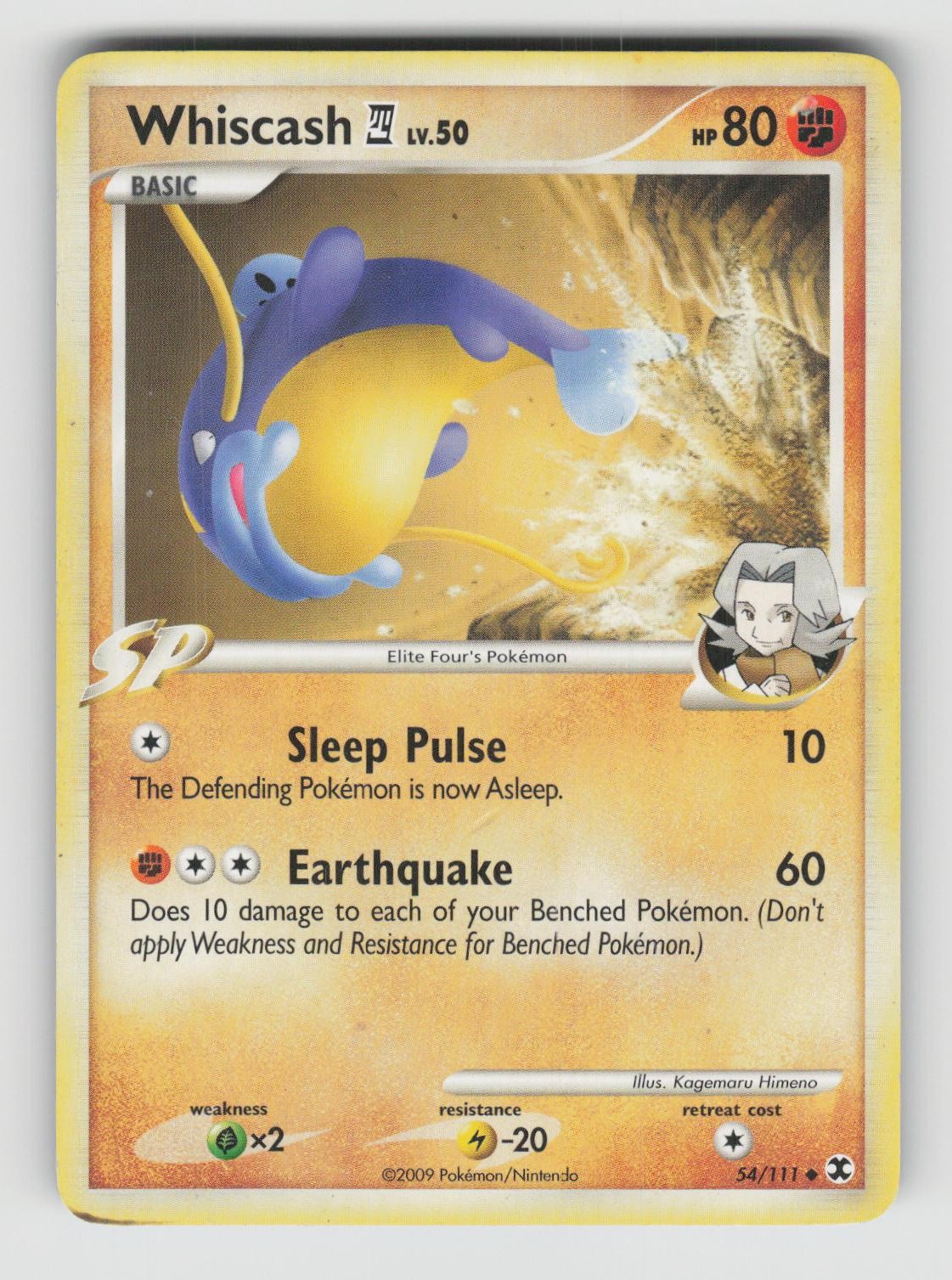 Whiscash E4 54/111 Uncommon Rising Rivals Pokemon Heavily Played
