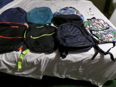 Lot of 7 Backpacks - Trailmaker, Laundry, Fortnite, Marvel