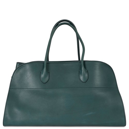 73774 auth THE ROW Cypress green leather EW MARGAUX Tote Bag